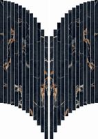 Мозаика ABK Sensi Signoria Ventaglio Port Gold Lux арт-0009151 — фото 1, Мозаика