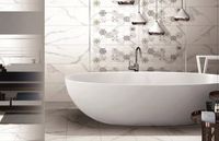 Напольная плитка Primavera Киана Белый арт-TP453670D — фото 2, Напольная плитка