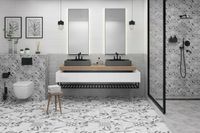 Товар: Настенная плитка Cersanit Terrazzo Пэчворк серый арт-TES092D - фото 2 Настенная плитка Cersanit Terrazzo Пэчворк серый арт-TES092D — фото 2, Настенная плитка