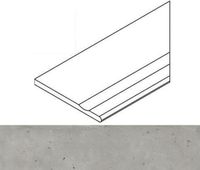 Italon Avantgarde (Авангард) Silver Бортик С Выемкой Закруглённый Правый 20mm арт-620090001156 — фото 1, Спец. Элемент