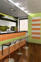 Бордюр Нефрит Кураж Трамплин Салатный арт-/17-83-00-34/ — фото 1, Бордюр