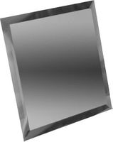 Настенная плитка ДСТ Зеркальная плитка графитовая с фацетом 10мм арт-КЗГ1-03 — фото 1, Настенная плитка