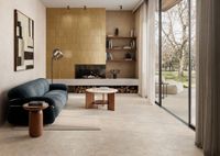 Керамогранит Marazzi Ragno Realstone Travertino Struttura 3D Canneto Vein Titanio Rett арт-RCC1 — фото 15, Керамогранит