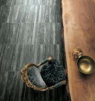 Напольная плитка Rex Ceramiche (Florim) I Travertini di Rex Black Strutturato Rett арт-746702 — фото 8, Напольная плитка