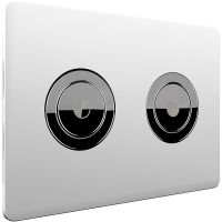 Клавиша смыва Point Венера Белая Хром арт-PN44072WC — фото 1, Кнопки смыва