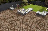 Керамогранит Gresant Artstone Infinia mat Arc Samba Choco Matt 40х40 см арт-ITL84708 — фото 2, Керамогранит