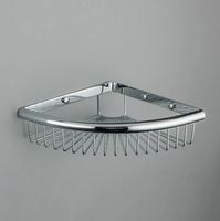 Полка корзина Frap угловая Хром арт-F352 — фото 2, Полки для ванной и душа