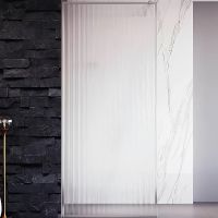 Душевая перегородка Veconi Korato KR-81F 70 профиль Хром стекло рифленое арт-KR81F-70-08-C4 — фото 1, Душевые перегородки