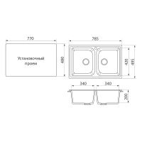 Товар: Кухонная мойка Domaci Бьелла DMC-15 арт-DMC-15-308 черная - фото 7 Кухонная мойка Domaci Бьелла DMC-15 арт-DMC-15-308 черная — фото 7, Кухонные мойки