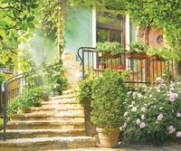 Товар: Фреска Ortograf Городской пейзаж 4149 Фактура флок FLK Флизелин (2,4*2) Бежевый/Зеленый, Город/Цветы арт-4149 (флок FLK) - фото 2 Фреска Ortograf Городской пейзаж 4149 Фактура флок FLK Флизелин (2,4*2) Бежевый/Зеленый, Город/Цветы арт-4149 (флок FLK) — фото 2, Фрески