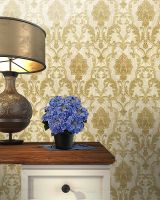 Обои Yien Elements Винил на флизелине (1,06*10) Бежевый/Золото, Дамаск арт-304-2 — фото 3, Обои для стен