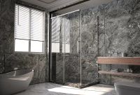 Душевая стенка Veconi Premium Trento SP-40CH 80 профиль Хром стекло прозрачное арт-SP40-CH-80-01-C4 — фото 3, Боковые стенки