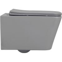 Унитаз Abber Rechteck подвесной Серый матовый с сиденьем Микролифт арт-AC1201MG — фото 2, Подвесные унитазы