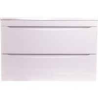 Тумба под раковину Style Line Бергамо мини 90 Люкс Plus подвесная Белая антискрейч арт-СС-00002364 — фото 1, Тумбы под раковину