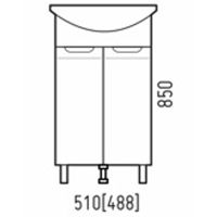 Товар: Тумба под раковину Corozo Лея 50 Белая арт-SD-00001489 - фото 4 Тумба под раковину Corozo Лея 50 Белая арт-SD-00001489 — фото 4, Тумбы под раковину