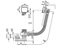 Слив-перелив Ravak полуавтомат с наливом Хром арт-X01438 — фото 4, Сливы-переливы