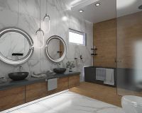 Керамическая плитка Керлайф Calacatta Silver 49 настенная 31,5х63 см арт-929018 — фото 8, Керамическая плитка