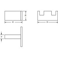 Двойной крючок Migliore Kvant Золото арт-30239 — фото 3, Крючки для полотенец
