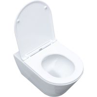 Унитаз Aquanet Lake W подвесной Белый без сиденья арт-316461 — фото 5, Подвесные унитазы