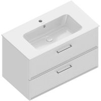 Тумба под раковину Kerama Marazzi Piano Classic 85 PIA.CL.85\WHT.M подвесная Белая матовая арт-PIA.CL.85\WHT.M — фото 4, Тумбы под раковину