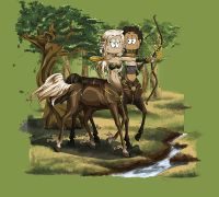 Фреска детская Ortograf Детские 20942 Фактура флок FLK Флизелин (3*2,7) Зеленый/Коричневый, Люди/Животные арт-20942 (флок FLK) — фото 2, Фрески