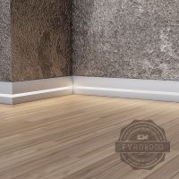 Плинтус Evrowood 2000x95x16 мм арт-PN 080 led — фото 4, Плинтуса напольные