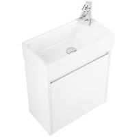 Тумба под раковину BelBagno Kraft Mini 50 L подвесная Bianco Opaco арт-KRAFT MINI-500/260-1A-SO-BO-L — фото 4, Тумбы под раковину