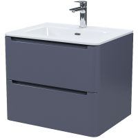 Тумба с раковиной Iddis Edifice 60 подвесная Темно-серая арт-EDI60D0i95K — фото 2, Тумбы с раковиной