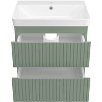 Тумба с раковиной Brevita Victory 60 подвесная Зеленая матовая арт-УТ000015997 — фото 4, Тумбы с раковиной