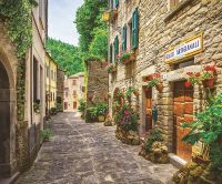 Фреска Ortograf Городской пейзаж 5114 Фактура флок FLK Флизелин (3,25*2,7) Бежевый/Разноцветный, Город/Пейзаж арт-5114 (флок FLK) — фото 2, Фрески