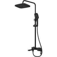 Товар: Душевая система Grossman Pragma Черная матовая арт-500.K35.03.210 - фото 1 Душевая система Grossman Pragma Черная матовая арт-500.K35.03.210 — фото 1, Душевые стойки