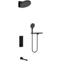 Товар: Душевая система Vincea Inspire с термостатом Черная матовая арт-VSFW-433TI3RMB - фото 2 Душевая система Vincea Inspire с термостатом Черная матовая арт-VSFW-433TI3RMB — фото 2, Встраиваемые душевые комплекты