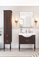 Шкаф пенал Roca America Evolution L 40 L Дуб темный шоколад арт-ZRU9302946 — фото 2, Пеналы для ванной комнаты