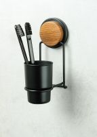 Стакан для зубных щеток Fixsen Magic Wood Черный матовый арт-FX-46006 — фото 2, Стаканы для зубных щеток