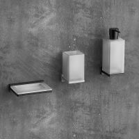 Стакан для зубных щеток Colombo Design Look Черный матовый арт-B1602.NM-VAN — фото 3, Стаканы для зубных щеток