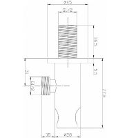 Шланговое подключение Aquanet Round AF000-13C Хром арт-252257 — фото 2, Шланговые подключения