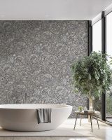 Обои Decori-Decori Carrara Best Винил на флизелине (1,06*10,05) Бирюзовый/Фиолетовый, Под дерево арт-85613BS — фото 3, Обои для стен