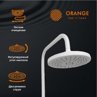Душевая система Orange Lutz Белая арт-M04-932w — фото 2, Душевые стойки