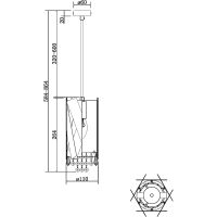 Подвесной светильник Maytoni Modern Artistico Латунь арт-MOD017PL-01BS — фото 5, Подвесные светильники