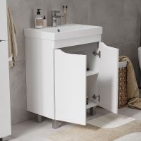 Тумба под раковину Volna Lake 60.2D Белая арт-tnLAKE60.2D-01 — фото 5, Тумбы под раковину