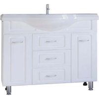 Тумба под раковину СанТа Монарх 105 Белая арт-700105 — фото 1, Тумбы под раковину