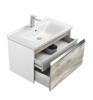 Товар: Тумба под раковину Aquaton Капри 80 подвесная Бетон пайн Белая арт-1A230201KPDA0 - фото 3 Тумба под раковину Aquaton Капри 80 подвесная Бетон пайн Белая арт-1A230201KPDA0 — фото 3, Тумбы под раковину