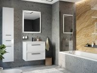 Тумба с раковиной STWORKI Эстерсунд 75 подвесная Белая матовая арт-440912 — фото 9, Тумбы с раковиной