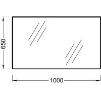 Зеркало Jacob Delafon Ola 100 подвесное арт-EB1099-RU — фото 3, Зеркала в ванную комнату