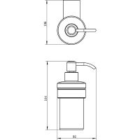 Дозатор для жидкого мыла Aquanet 5681MB Черный матовый арт-241908 — фото 2, Дозаторы