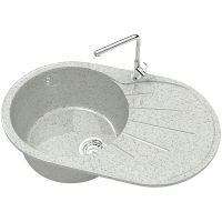 Товар: Кухонная мойка Bergg Z110 Светло-серая арт-B110Q010 - фото 2 Кухонная мойка Bergg Z110 Светло-серая арт-B110Q010 — фото 2, Кухонные мойки