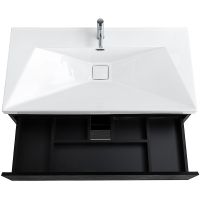 Тумба под раковину Cezares Molveno 80 подвесная Nero арт-MOLVENO-80-2C-SO-NR — фото 6, Тумбы под раковину