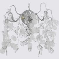 Настенный светильник Crystal Lux Прозрачный Белый Серебро арт-TENERIFE AP2 SILVER — фото 1, Бра