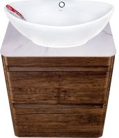 Тумба под раковину Style Line Атлантика Люкс Plus 60 подвесная Старое дерево арт-СС-00002205 — фото 8, Тумбы под раковину