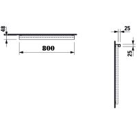 Светильник Laufen Frame 25 80 Хром матовый арт-4.4749.2.900.007.1 — фото 11, Светильники в ванную